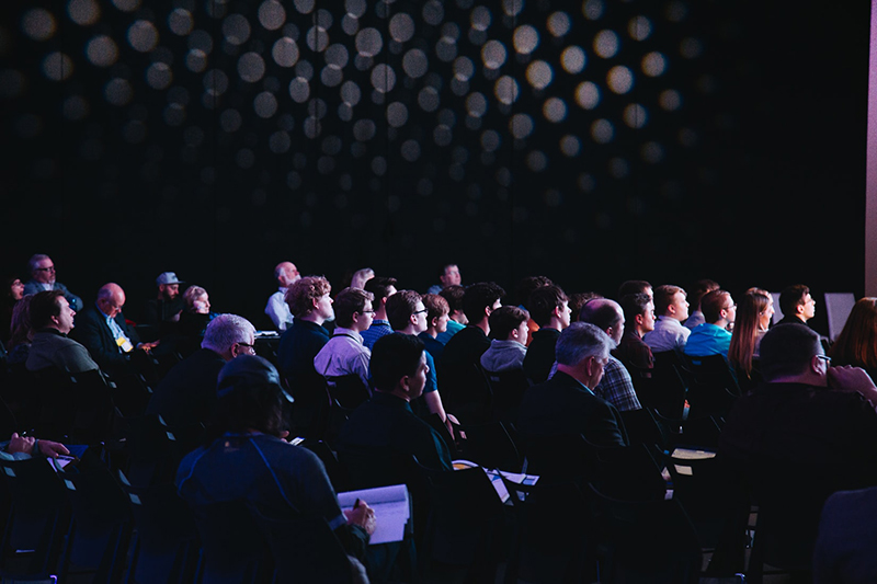 people attending conference